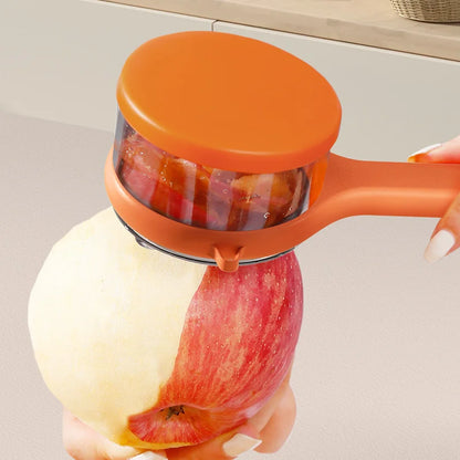 Multi-Functional Kitchen Peeler with Built-in Storage Bucket – Fruit & Vegetable Peeler Knife with Scraper