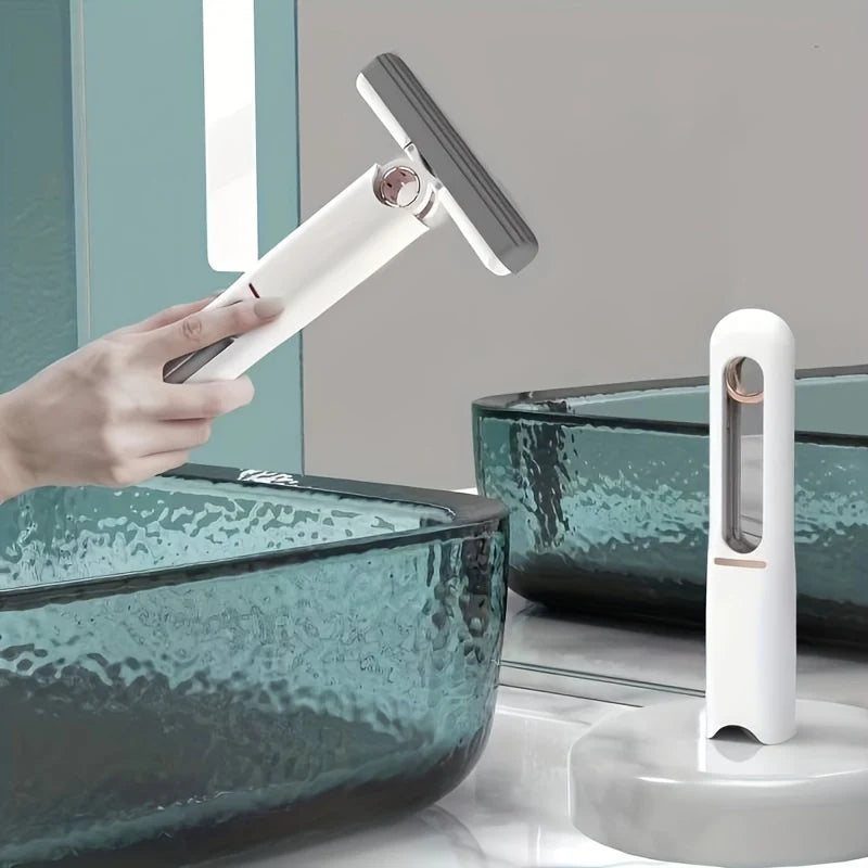 Portable SelfSqueeze Mini Mop – HandsFree Absorbent Cleaning Tool for Home, Car & Windows