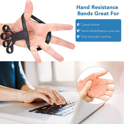 Silicone Finger Grip & Hand Exerciser – Adjustable Finger Stretcher & Strength Trainer | hand exerciser