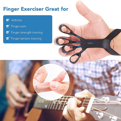 Silicone Finger Grip & Hand Exerciser – Adjustable Finger Stretcher & Strength Trainer | hand exerciser