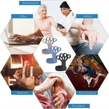 Silicone Finger Grip & Hand Exerciser – Adjustable Finger Stretcher & Strength Trainer | hand exerciser