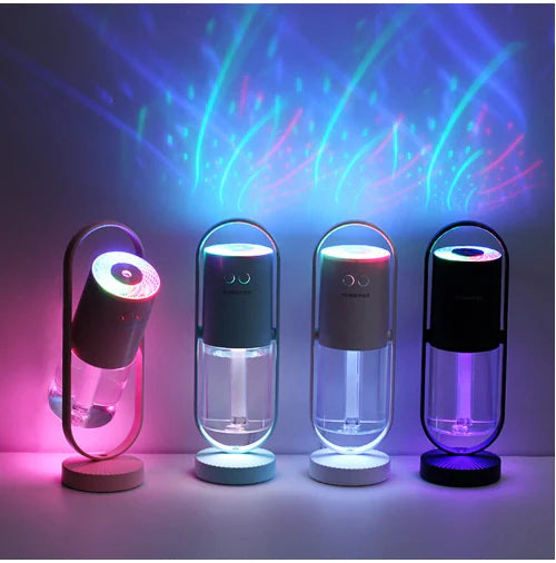 Magic Shadow USB Air Humidifier & Projection Night Light – Ultrasonic Home & Office Mist Maker