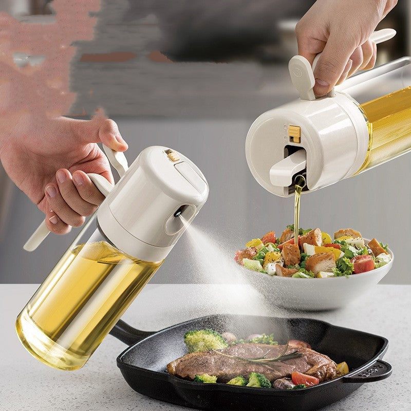 2-in-1 Oil Sprayer & Dispenser Bottle – Cook Smarter, Healthier & Cleaner
