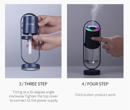 Magic Shadow USB Air Humidifier & Projection Night Light – Ultrasonic Home & Office Mist Maker