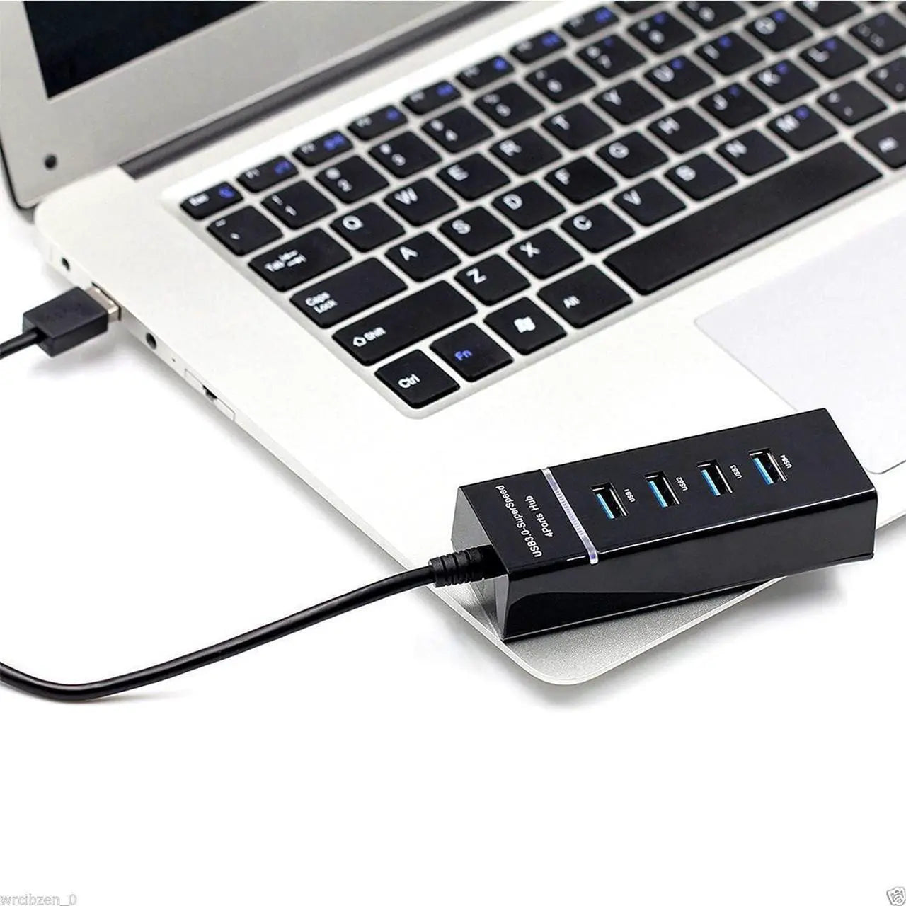 4-Port USB 3.0 Hub – High-Speed Data Splitter with LED Indicator