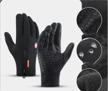 Waterproof Touch-Screen Winter Riding & Sports Gloves – Warm Fleece Motorcycle Gloves | winter gloves