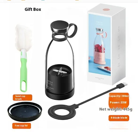 Portable USB Juicer Blender – 350ML Mini Smoothie Maker Cup