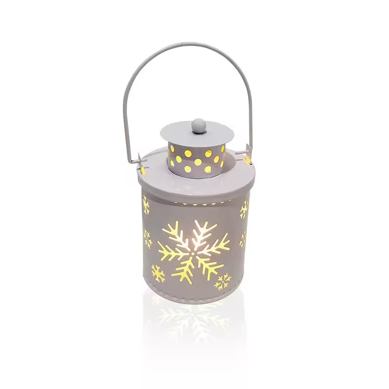 Nordic Glow LED Lantern – Decorative Candle Light for Christmas & Home Décor