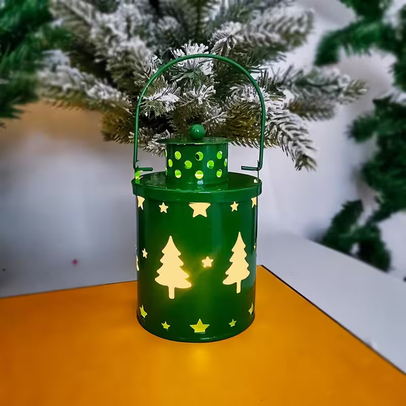 Nordic Glow LED Lantern – Decorative Candle Light for Christmas & Home Décor