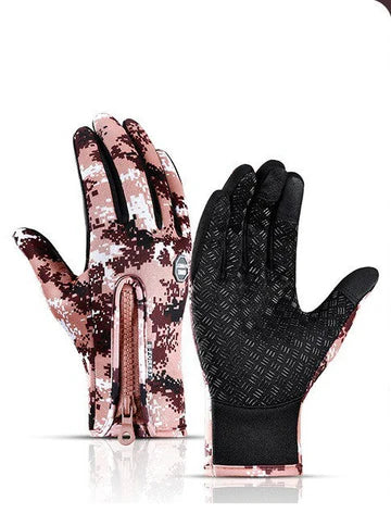 Waterproof Touch-Screen Winter Riding & Sports Gloves – Warm Fleece Motorcycle Gloves | winter gloves