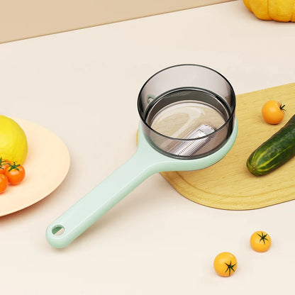 Multi-Functional Kitchen Peeler with Built-in Storage Bucket – Fruit & Vegetable Peeler Knife with Scraper