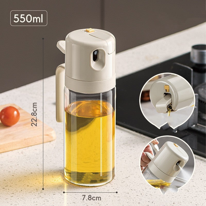 2-in-1 Oil Sprayer & Dispenser Bottle – Cook Smarter, Healthier & Cleaner